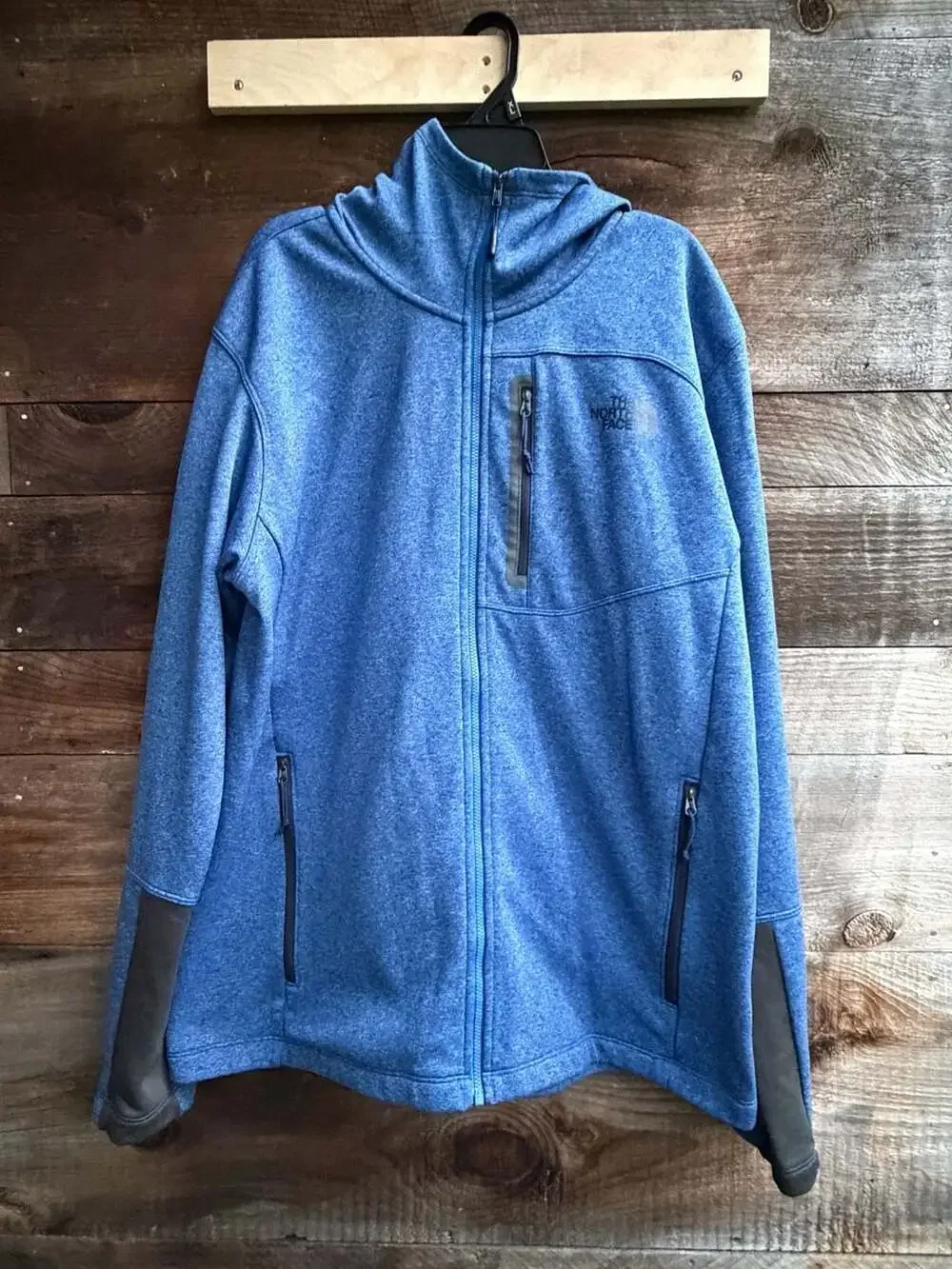 The North Face Men's Canyonlands Full Zip Hoodie Blue Heather L